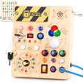 Sumsoltic Busy Board,Montessori Toys for 1-3 Year Old Boys & Girls,Travel Educational Learning Activities for Toddlers