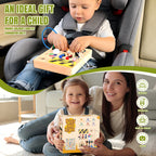 Sumsoltic Busy Board,Montessori Toys for 1-3 Year Old Boys & Girls,Travel Educational Learning Activities for Toddlers